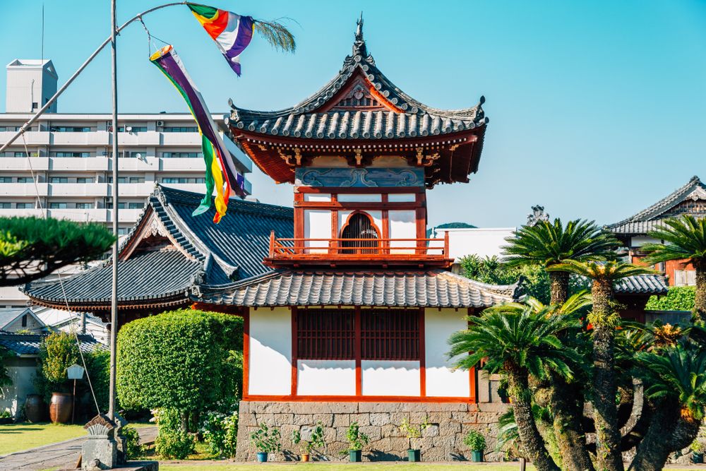 Kofukuji Temple architecture in Nagasaki
