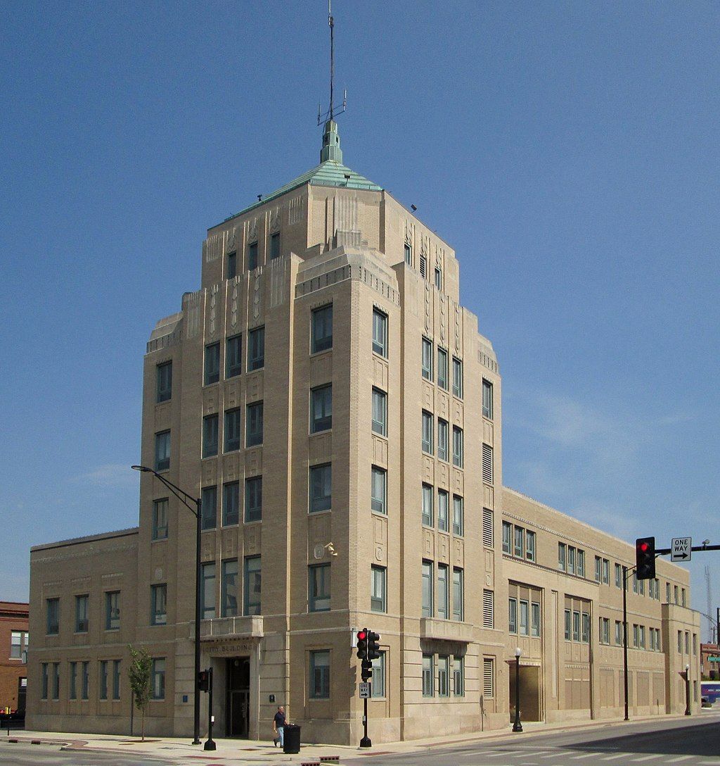 Exterior of the Champaign City Building
