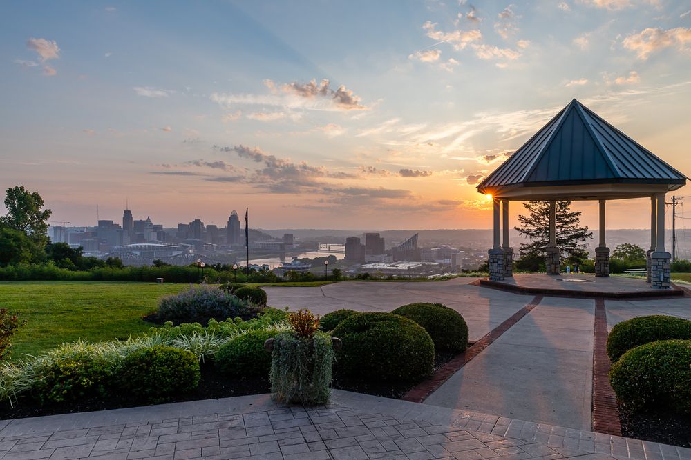A gazebo at Devou Park
