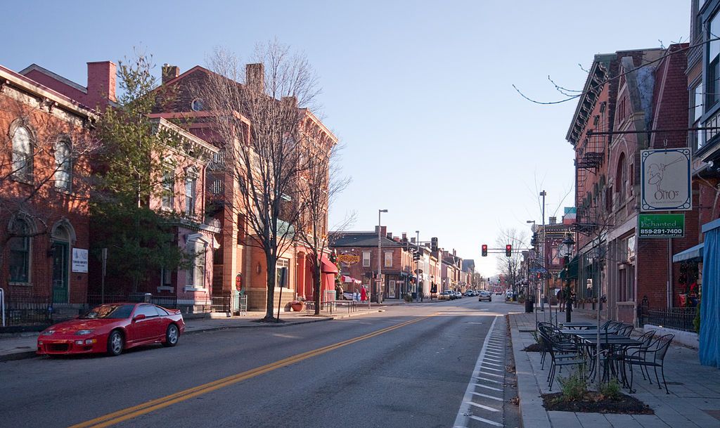Buildings along MainStrasse Village