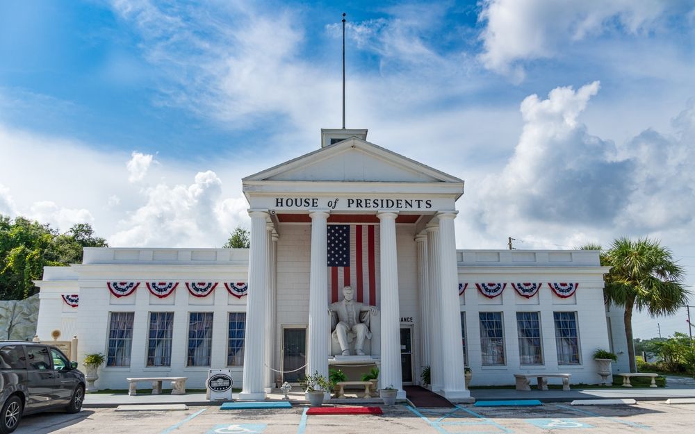 Exterior of Presidents Hall of Fame