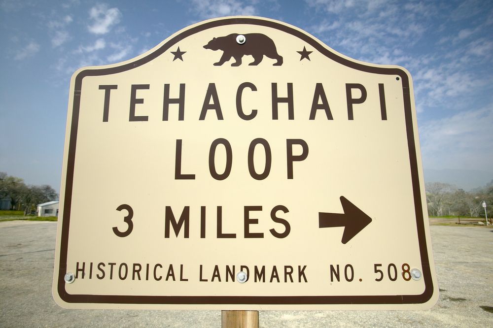 View of a Sign at Tehachapi Loop