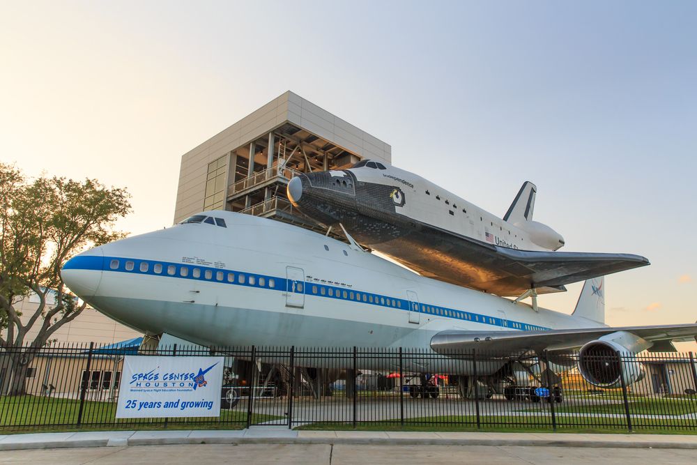 Exterior of Space Center Houston
