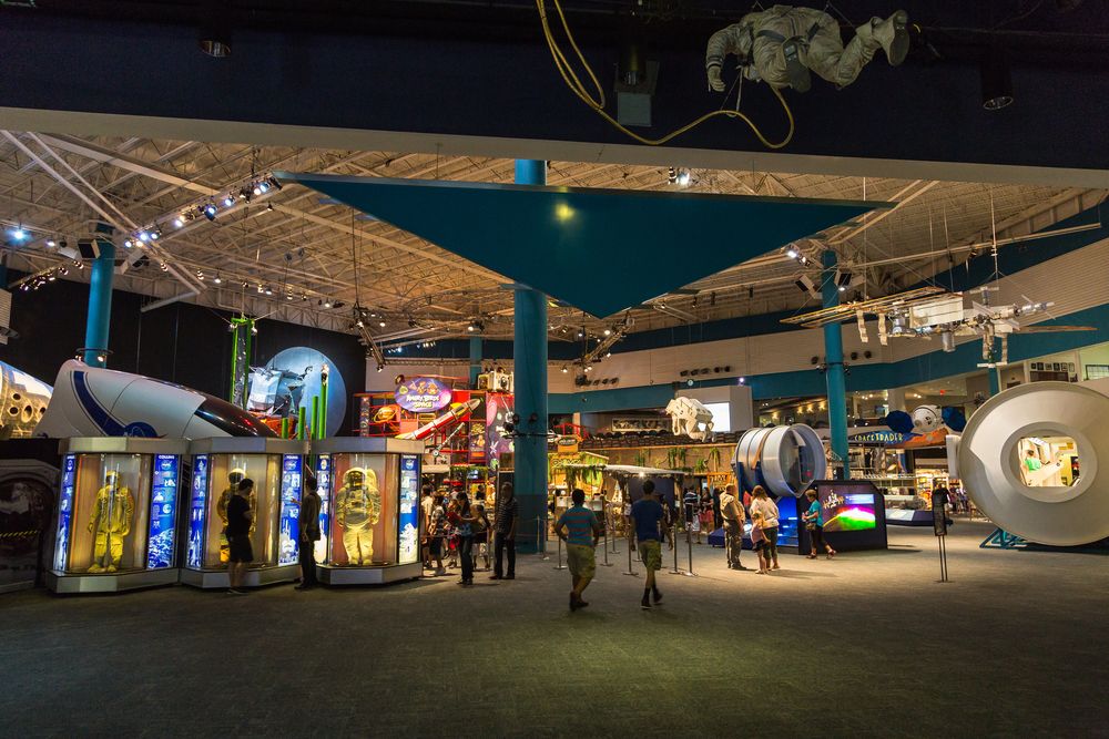 Exhibit in Space Center Houston