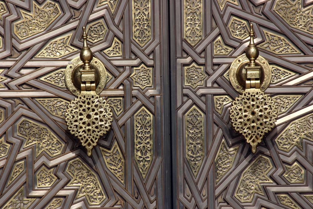 Details of Royal Palace of Casablanca's gates