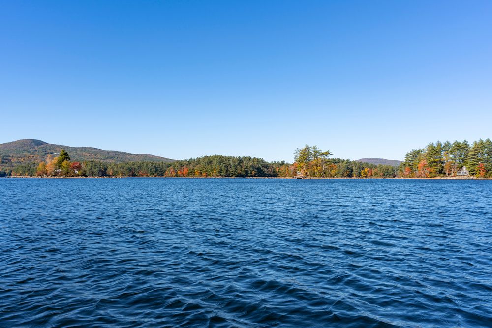 Daytime view of Megunticook Lake
