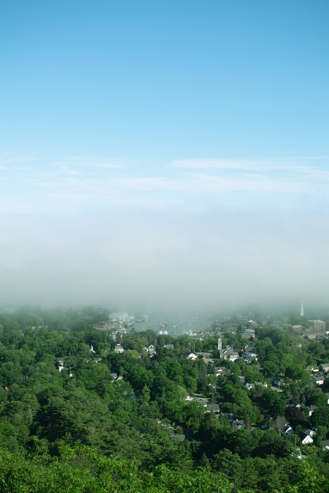 The view from Mount Battie Trail