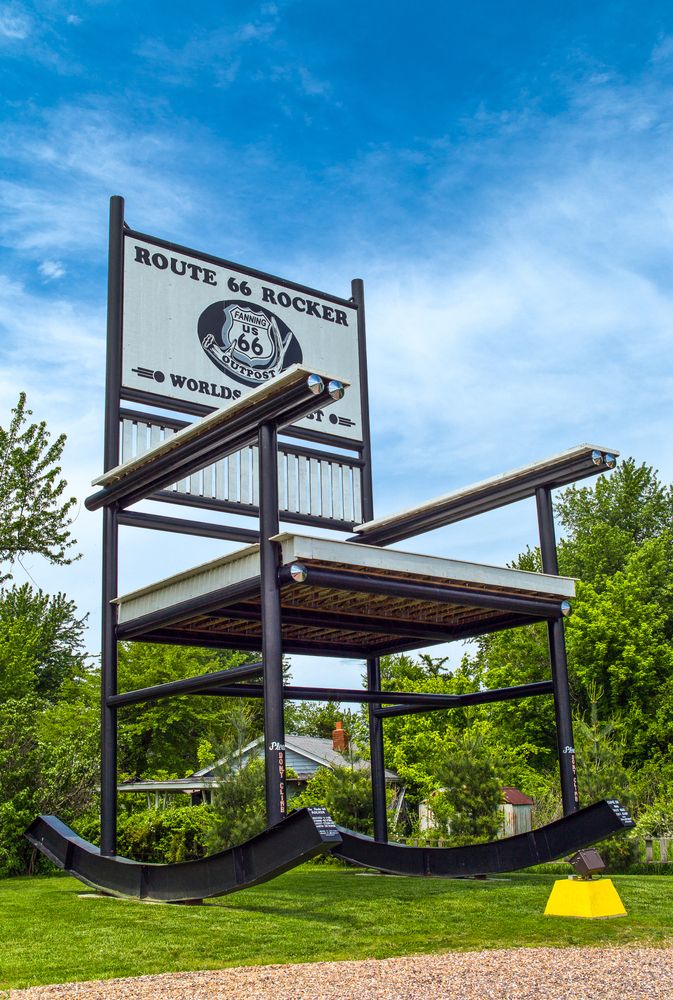 Side view of the Giant Rocking Chair