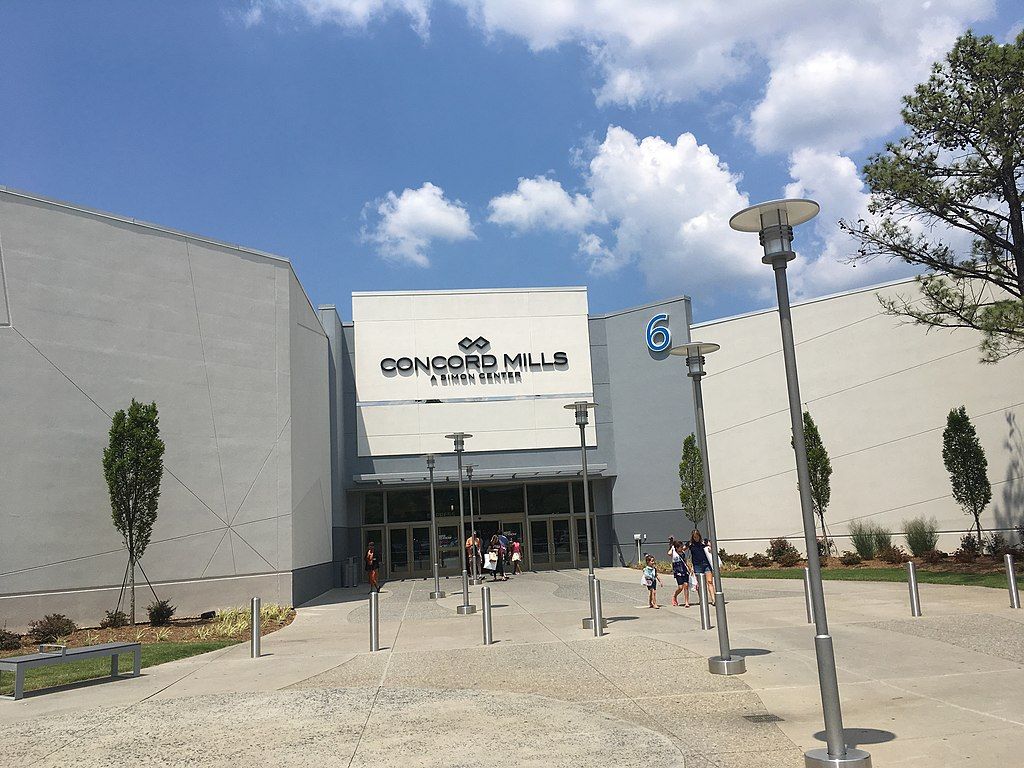 Exterior of Concord Mills Mall