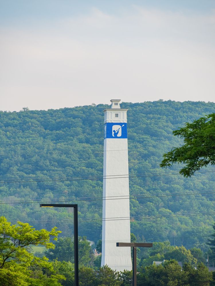 Aerial view of Little Joe Tower