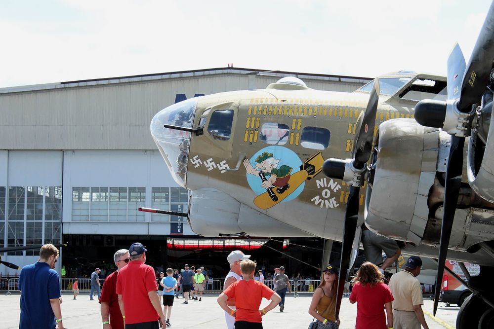 People admiring the aircrafts at MAPS Air Museum