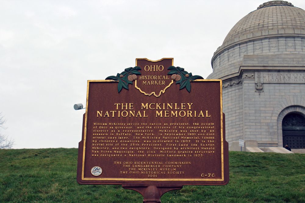History marker of William McKinley National Memorial