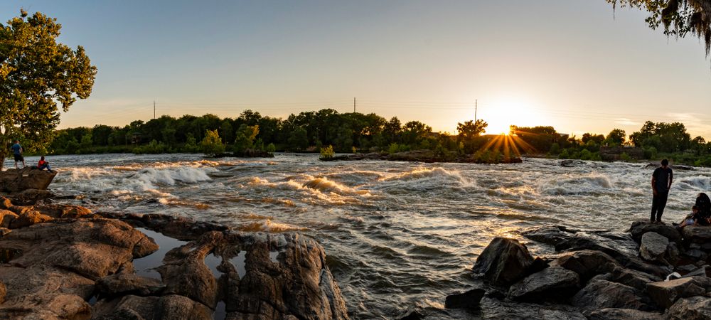 The rapids of Chattahoochee River perfect for whitewater rafting