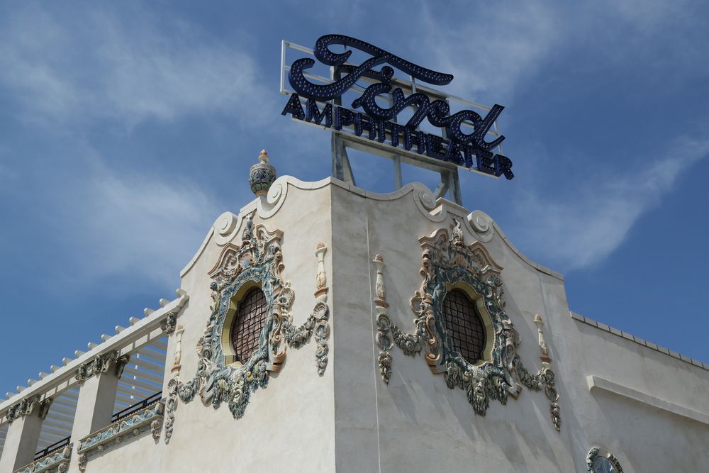 Name sign of Ford Amphitheater
