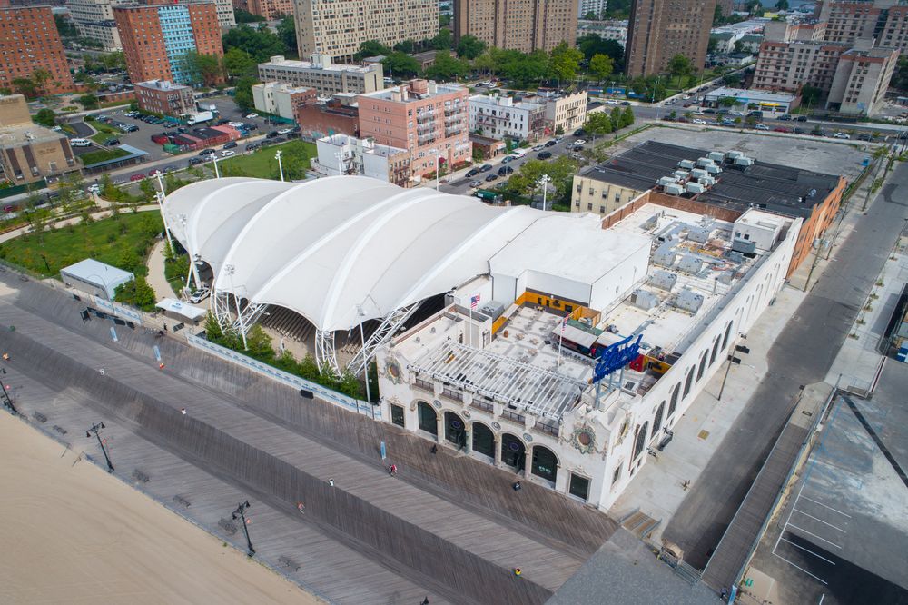 Aerial view of the Ford Amphitheater