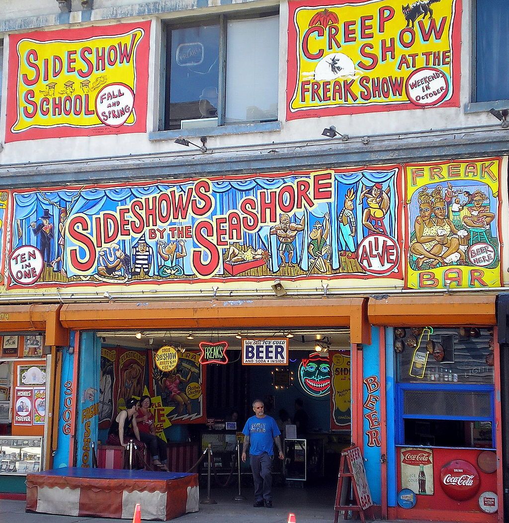 Exterior of the Sideshows by the seashore