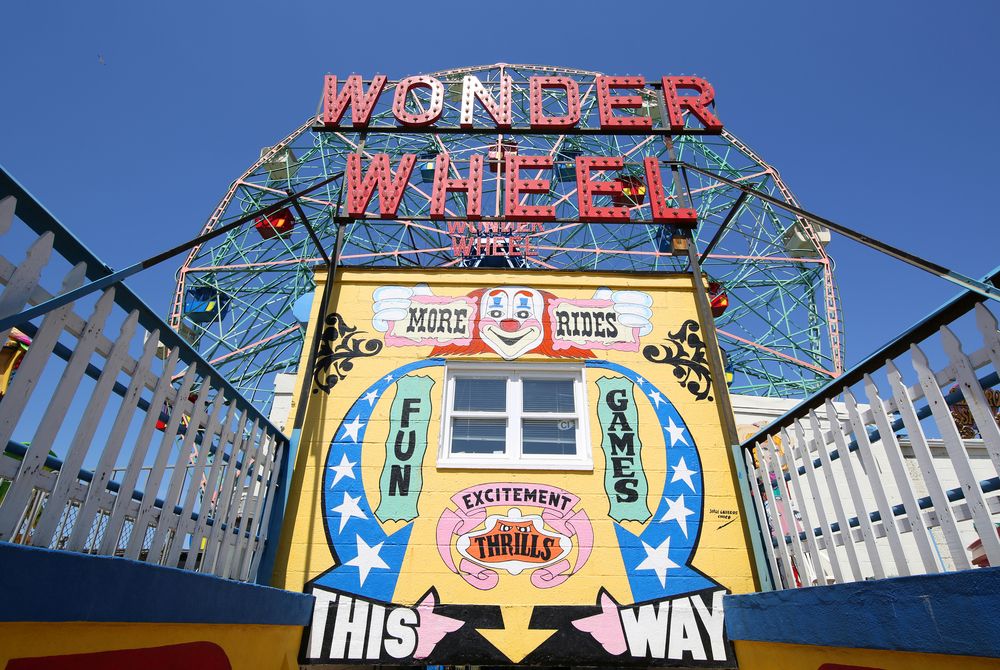 Entrance of Deno's Wonder Wheel Amusement Park