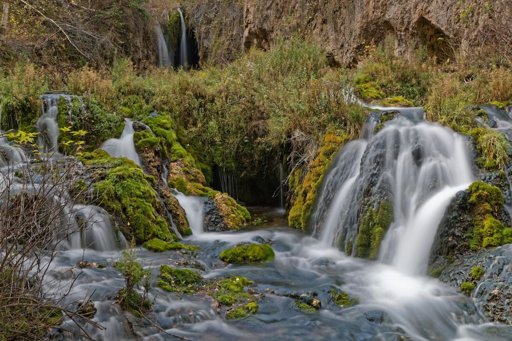 Waterfalls in Spearfish Canyon