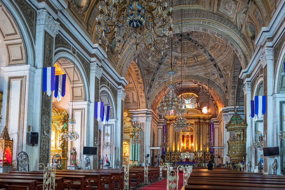 Inside San Agustin Church
