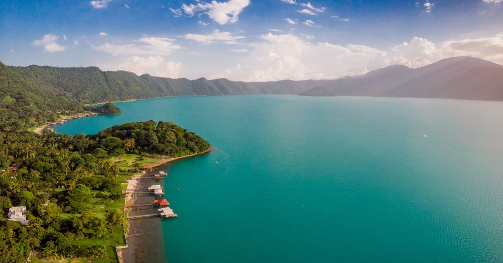 Aerial View of Lake Coatepeque