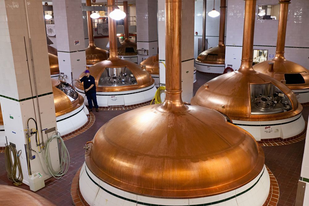 Interior of Coors Brewery