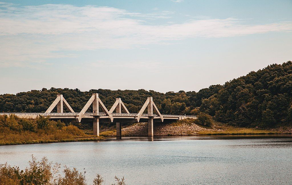 Bridge at Coralville lake.
