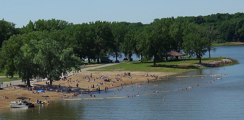 Waters of coralville lake.