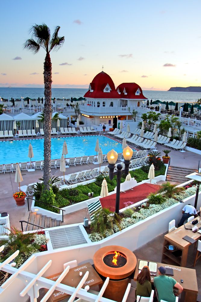 A pool at Hotel Del Coronado