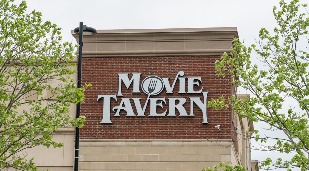 Welcome sign of the Movie Tavern