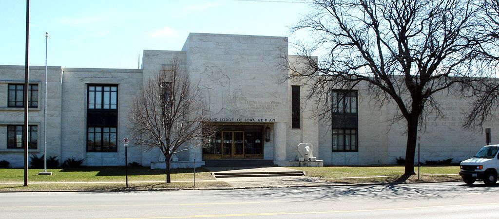 Exterior of the Grand Lodge of Iowa