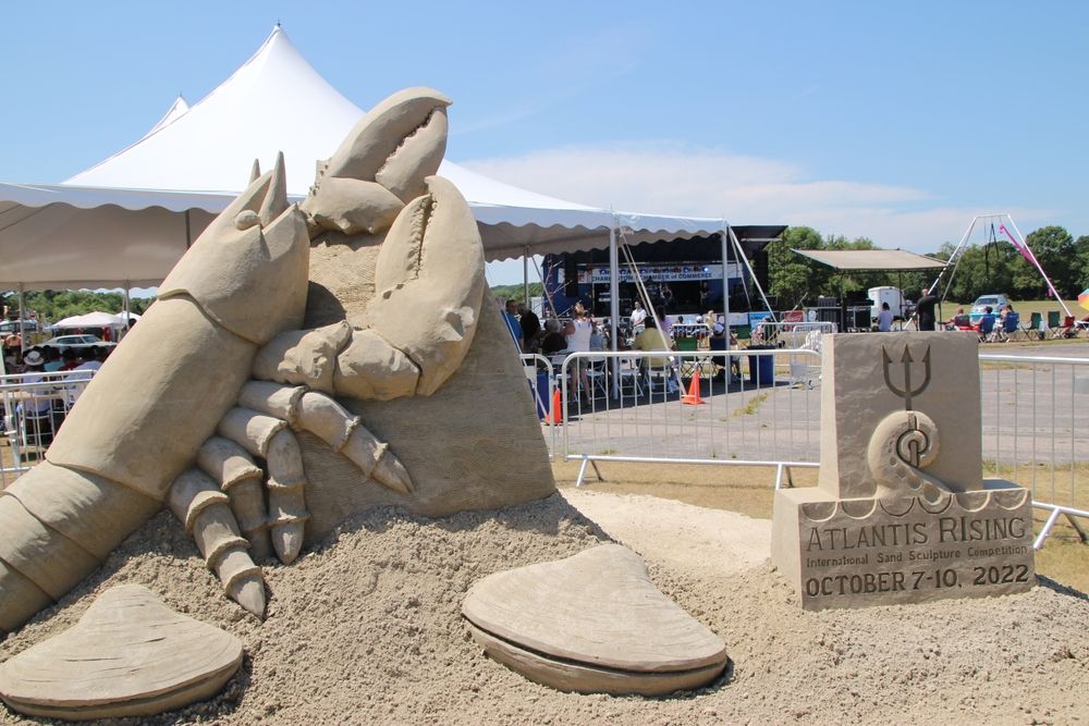 Sand sculptures at Ninigret Park