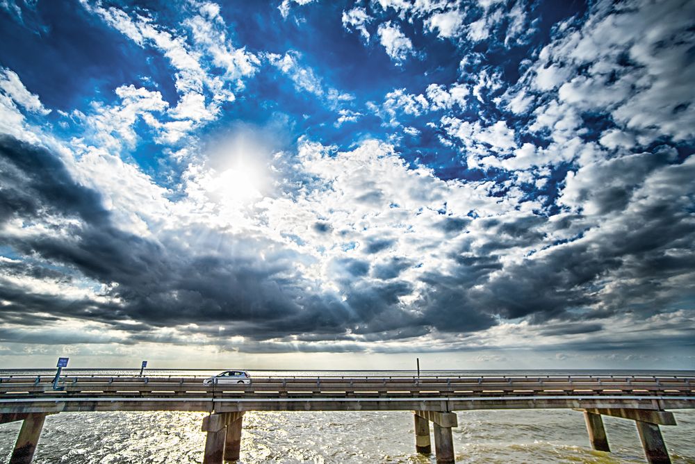 View of Lake Pontchartrain Causeway