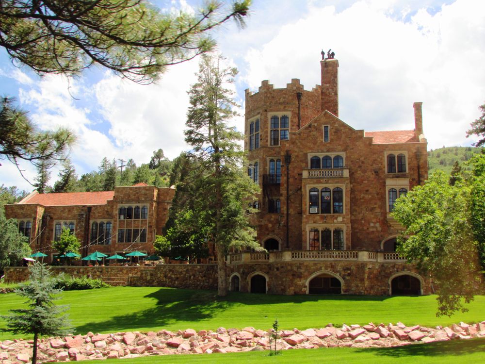 Front view of Glen Eyrie Castle