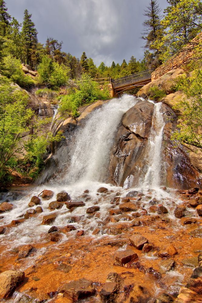 Scenic view of Helen Hunt Falls
