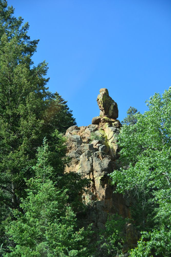 Natural stone eagle at North Cheyenne Canyon Park