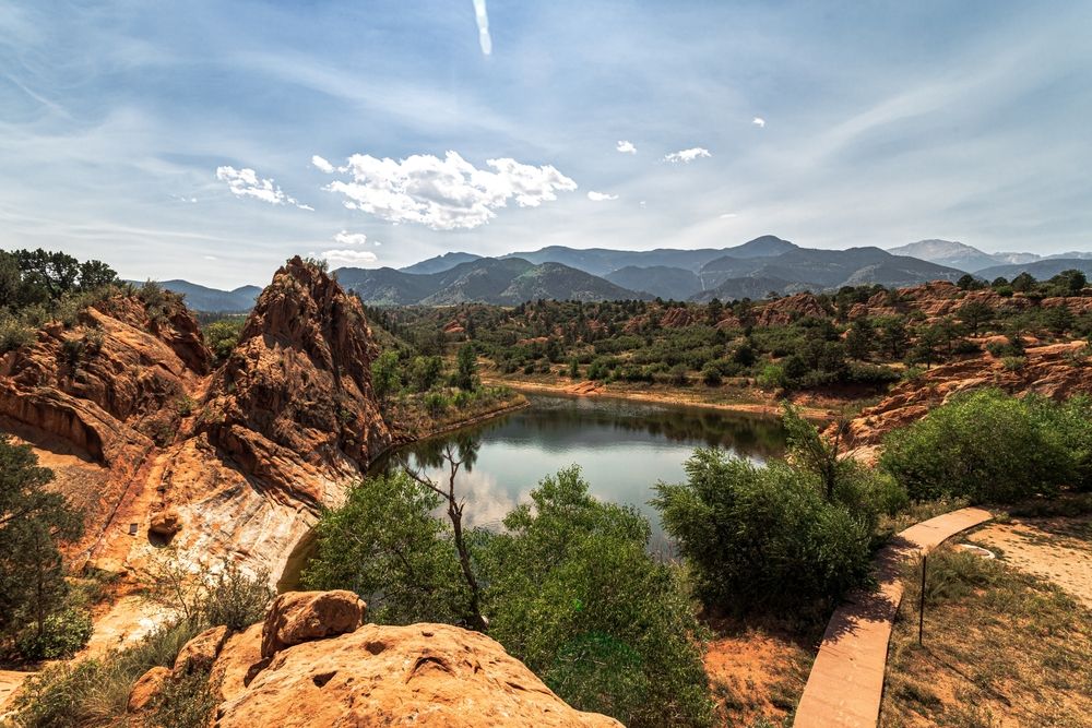 A pond along Red Rock Canyon
