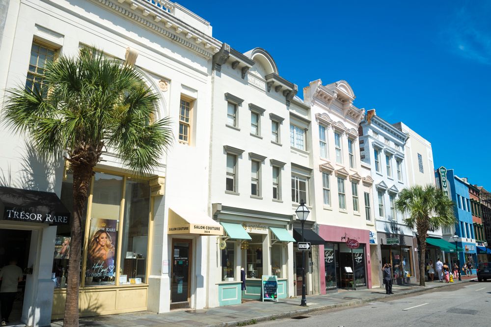 Buildings along the Historic King Street