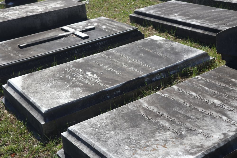 Burial ground at Magnolia Cemetery