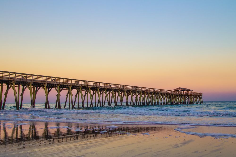 View of Myrtle Beach State Park's pier