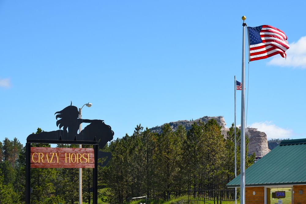 Signage of the Crazy Horse Memorial