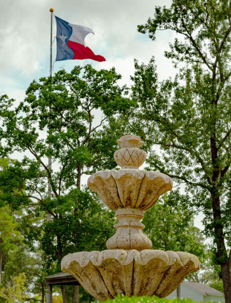 Water fountain on the grounds of Heritage Museum of Montgomery County