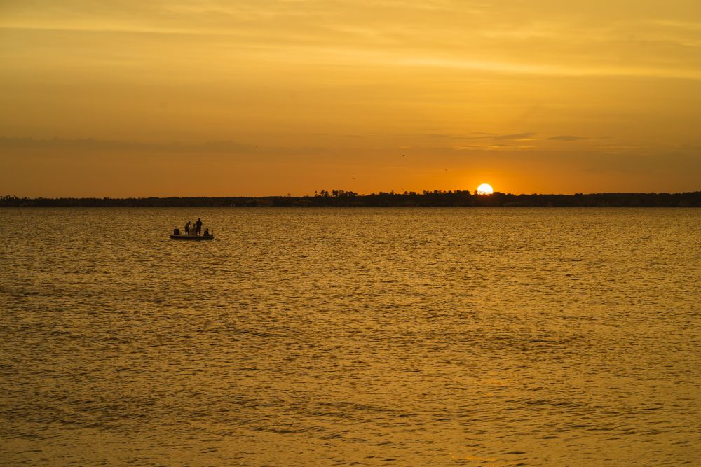 Sunset over Lake Conroe