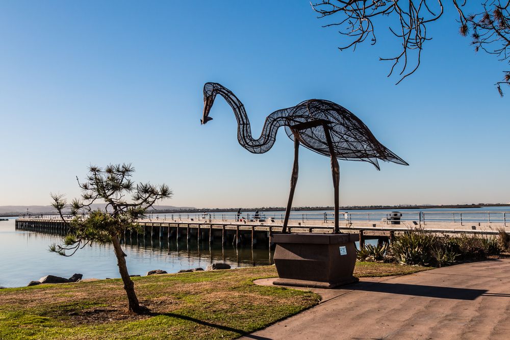 A sculpture at Chula Vista Bayside Park