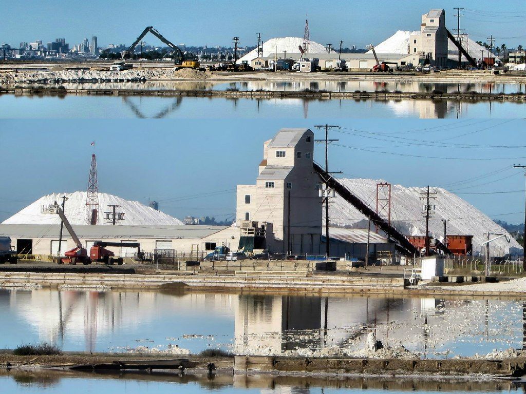 Daytime view of South Bay Salt Works