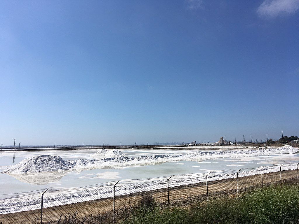 Salt ponds of South Bay Salt Works
