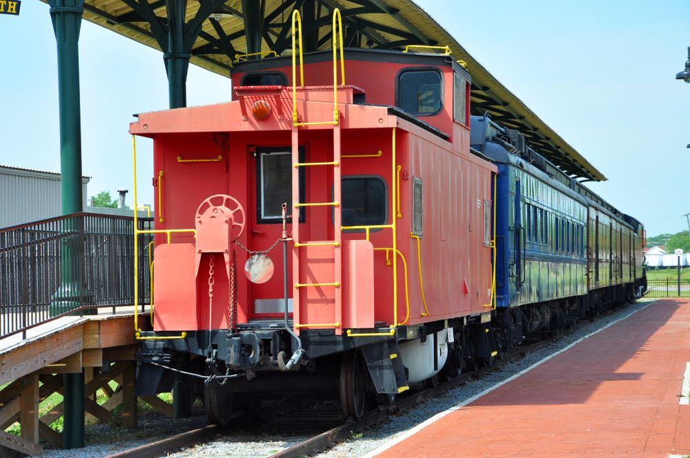 Railcar at the Railroad Museum of Virginia