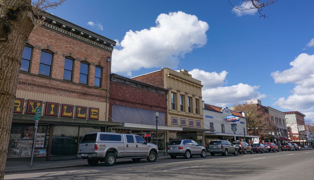 Buildings along Downtown Centralia