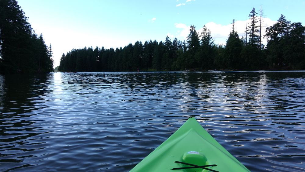 Kayaking at Lacamas Lake Park