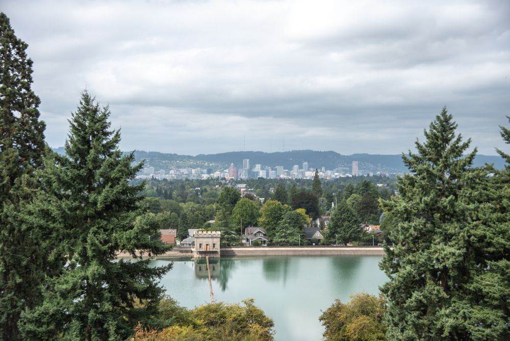 Scenic view from Mount Tabor Park
