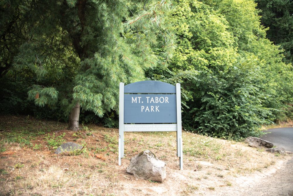 Signage of Mount Tabor Park